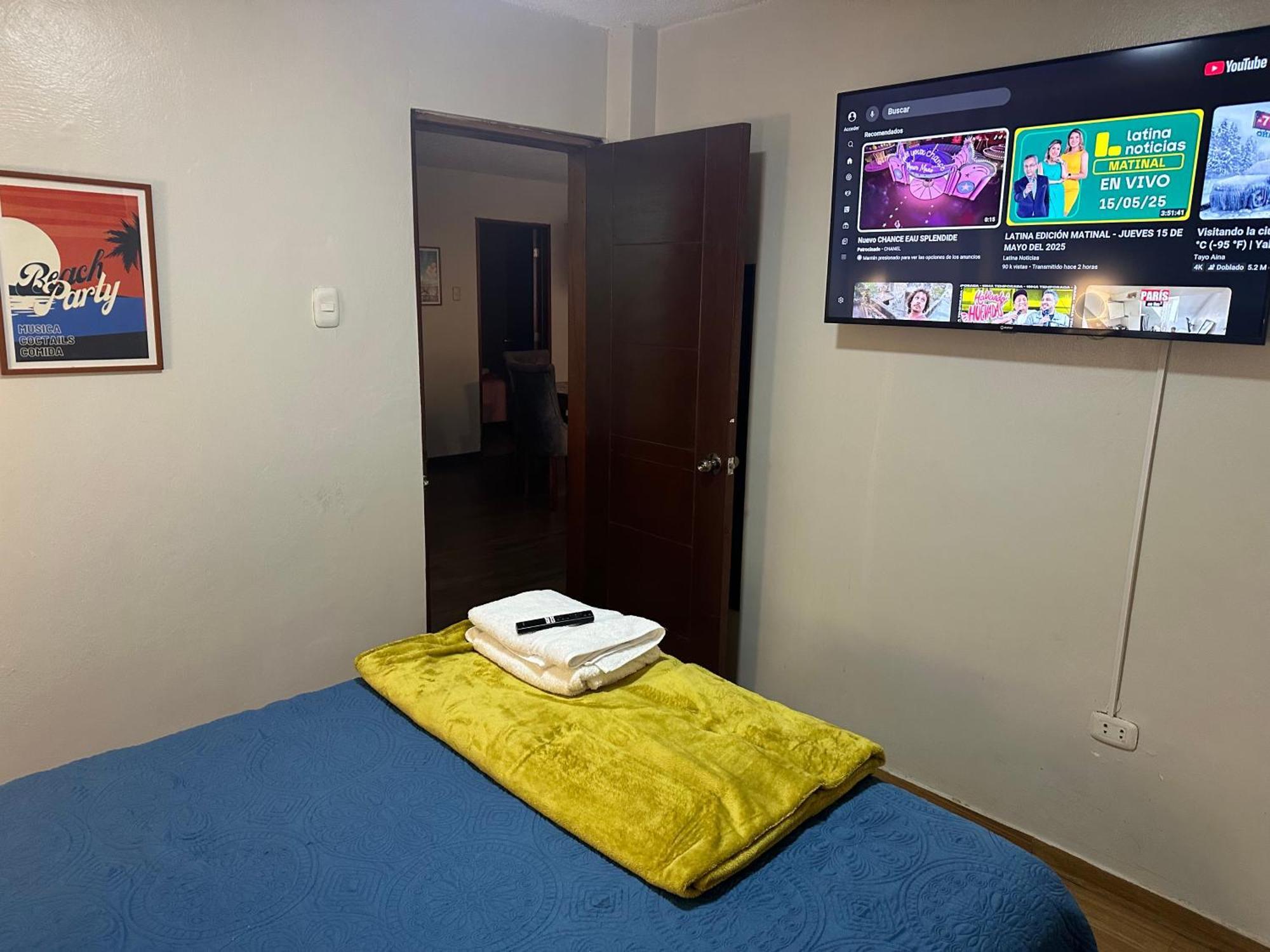 Hermoso Depa Amoblado 3Camas Wifi Terraza Distretto di Distretto di Lima Esterno foto